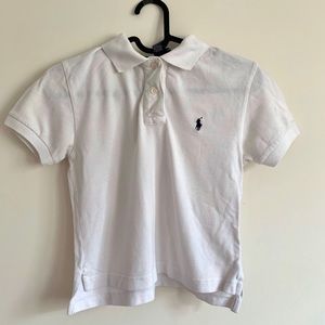 Ralph Lauren White Basic Polo